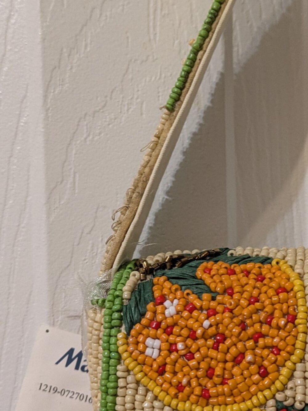Viral Made in India beaded bag in Aperol Spritz - Picture 3 of 4